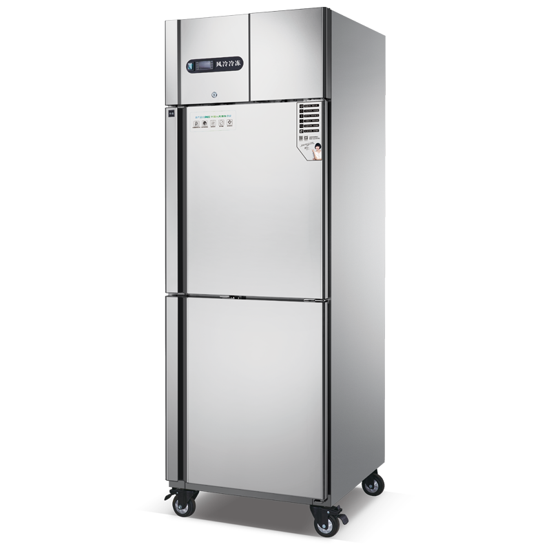 Commercial stainless steel four-door upright refrigerator